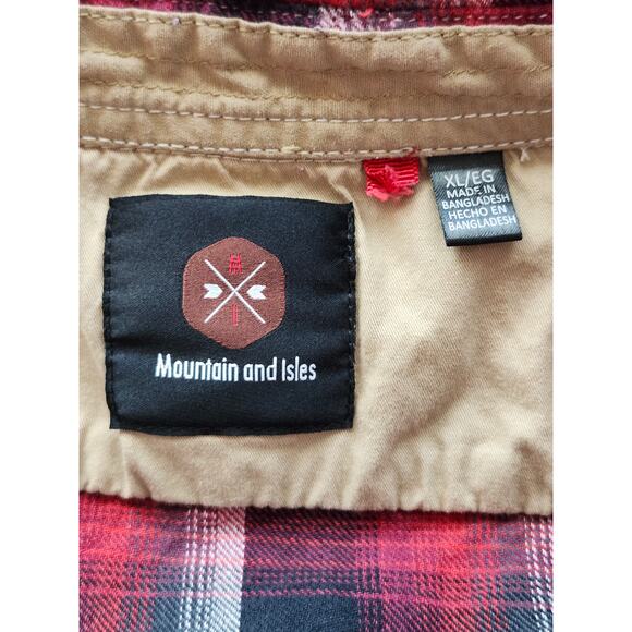 Mountain and Isles Mens Plaid Flannel Jacket Outdoor Country Farm Work XL A0041 - Picture 3 of 6